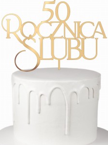 Topper Rocznica Ślubu + dowolna liczba