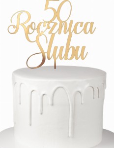 Topper Rocznica Ślubu + dowolna liczba