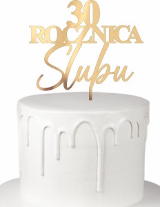 Topper Rocznica Ślubu + dowolna liczba
