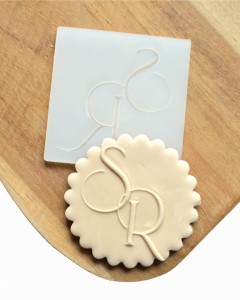 Stempel do masy cukrowej  personalizowany dowolne inicjały 