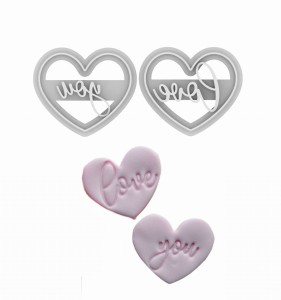 Wykrawacz love you serduszko foremka walentynki