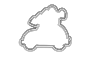 Wykrawacz autko z choinką foremka