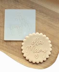 Stempel do masy cykrowej dla Mamy z serduszkiem