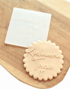Stempel do masy cukrowej Kochanemu Tacie z serduszkiem