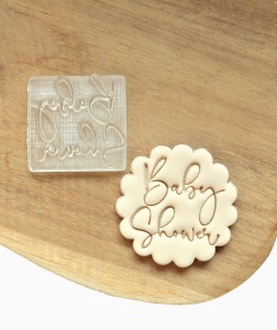 Stempel do masy cukrowej grawerowany Baby Shower