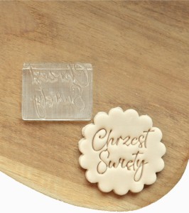 Stempel do masy cukrowej grawerowany Chrzest Święty