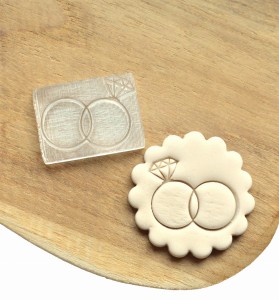 Stempel do masy cukrowej grawerowany obrączki