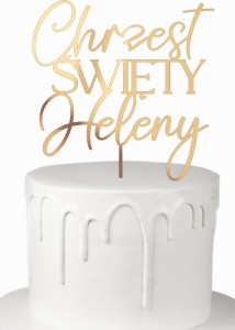 Topper Chrzest Święty  + dowolne imię