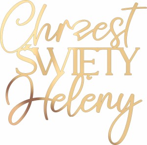 Dekor na bok tortu Chrzest Święty + dowolne imię