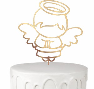 Topper na tort linearny anioł aniołek Chrzest Święty