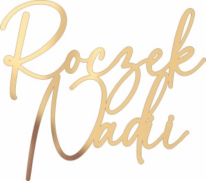 Dekor na tort Roczek + dowolne imię