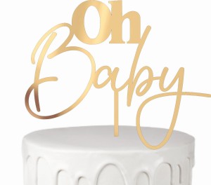 Topper na tort Oh Baby Baby shower