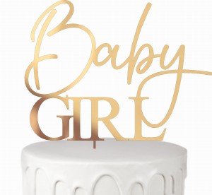 Topper tort Baby Girl Baby shower
