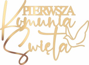 Dekor Pierwsza Komunia Święta z gołębicą
