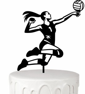 Topper na tort siatkarka siatkówka 