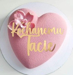 Zestaw dekorów na monoporcję Kochanemu Tacie