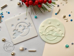 STEMPEL MIKOŁAJ Z SANIAMI