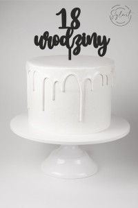 TOPPER URODZINOWY Z LICZBĄ